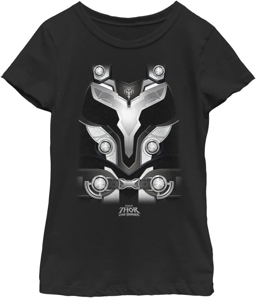 Marvel Kids Thor: Love & Thunder Valkyrie Costume Girls Short Sleeve Tee Shirt