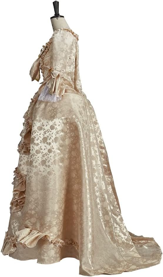 18th Century Victorian Rococo Baroque French Royal Court Queen Marie Antoinette Costume Georgian Dress Ball Gown - Image 4