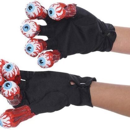 Rubie's Costume Men's Beetlejuice Adult Gloves with Eyeballs
