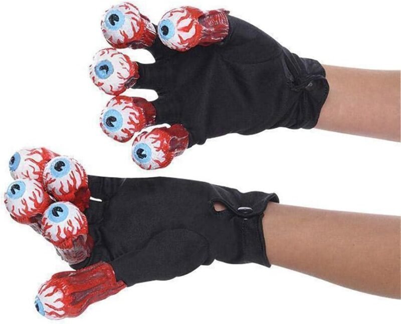 Rubie's Costume Men's Beetlejuice Adult Gloves with Eyeballs