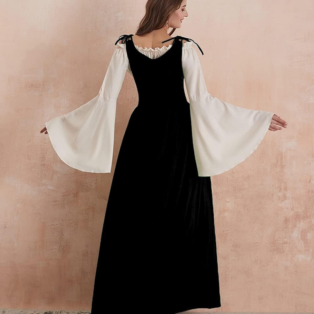 Abaowedding Womens's Medieval Renaissance Costume Cosplay Over Dress - Image 3