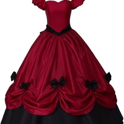 Gothic Southern Belle Victorian Marie Antoinette Wedding Ball Gown Rococo Masquerade Prom Dress