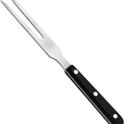 Meat Cooking Fork Stainless Steel Fork - 10.8" Metal Serving Forks for Meat Carving Heavy Duty Two Prong Meat Fork for Grill Lifting Barbecue Fork