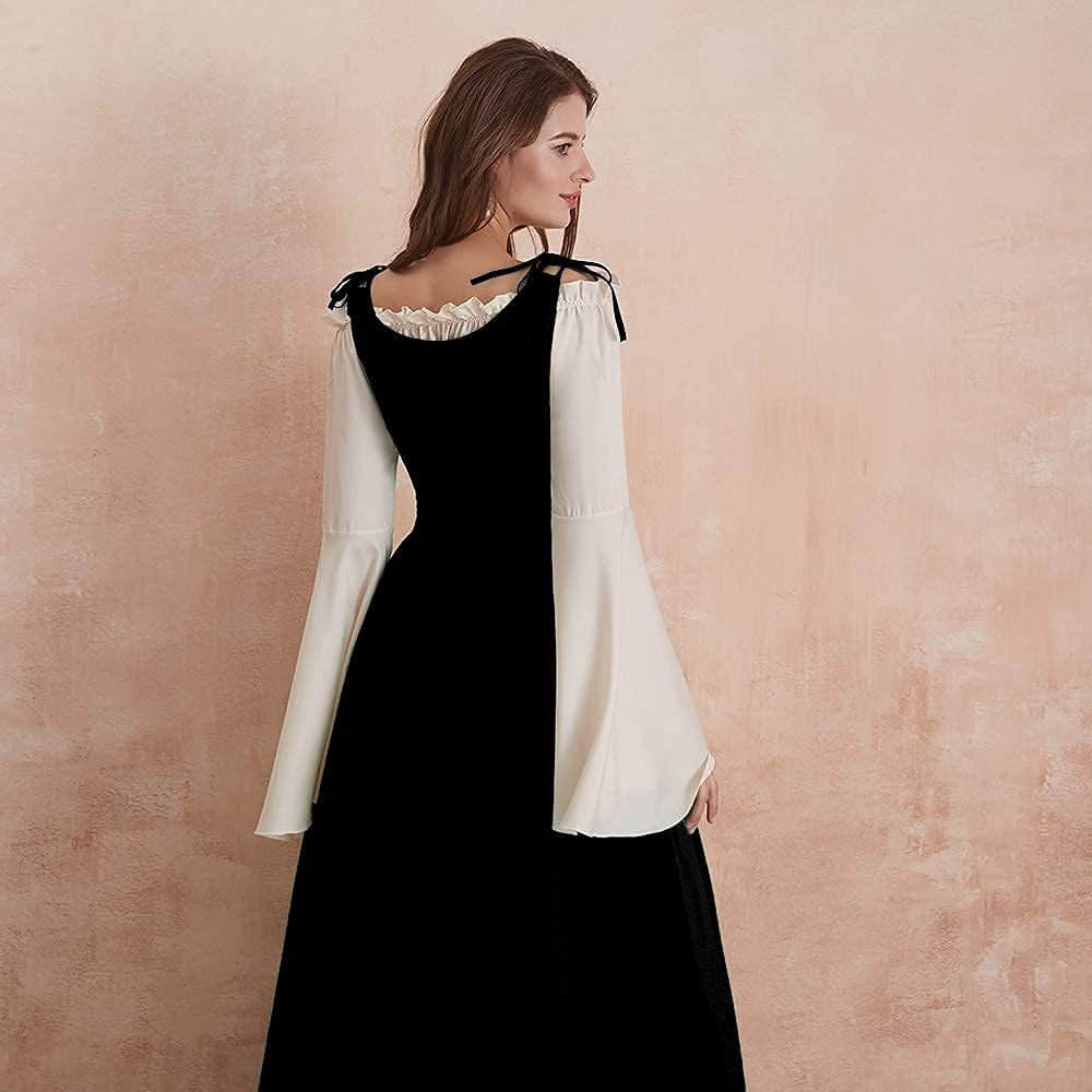 Abaowedding Womens's Medieval Renaissance Costume Cosplay Over Dress - Image 4