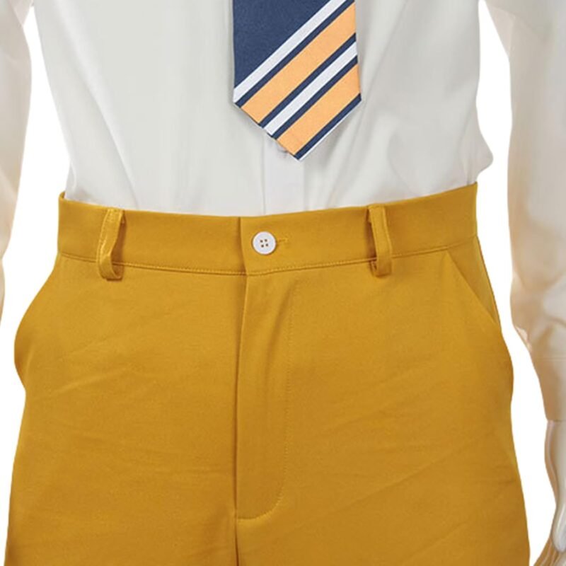 AwwwCos Movie Bob Cosplay Costume Bob Yellow Suit with Name Tag for Men Uniform Halloween Christmas Outfit - Image 8
