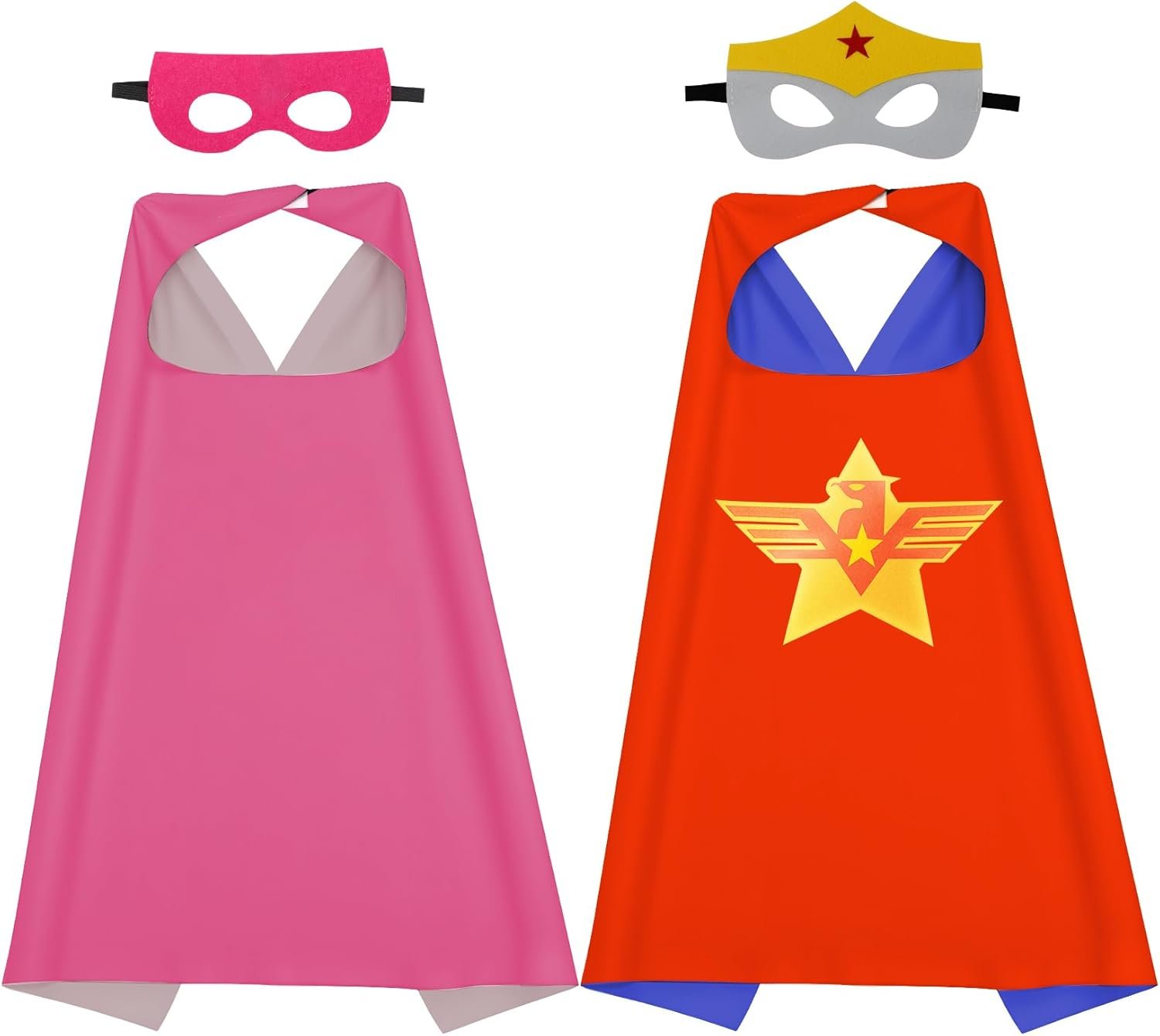 Superhero Capes and Masks Kids Costumes Halloween Christmas Cosplay Dress Up for Boys Girls