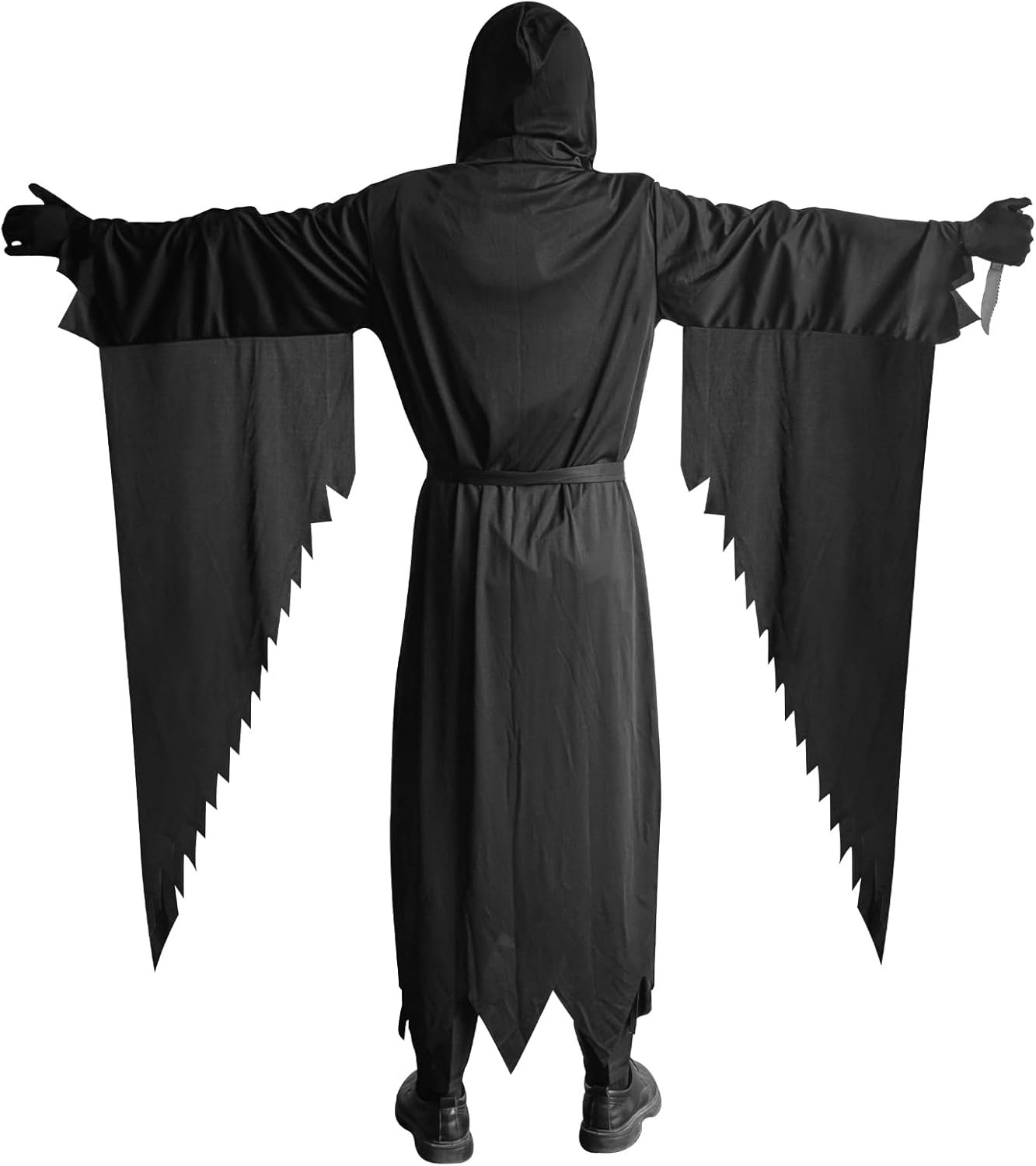 Unisex Halloween Costumes, Hooded Cloak, Cosplay Cloak Horror Robe Costume Halloween Tunic Hooded Robe - Image 2