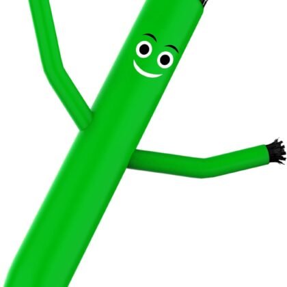 Sky Waving Inflatable Tube Man Only, 20 Feet Tall Wacky Waving Inflatable Tube Guy, Replacement Tube Man for Opening Activities, Green (No Blower)