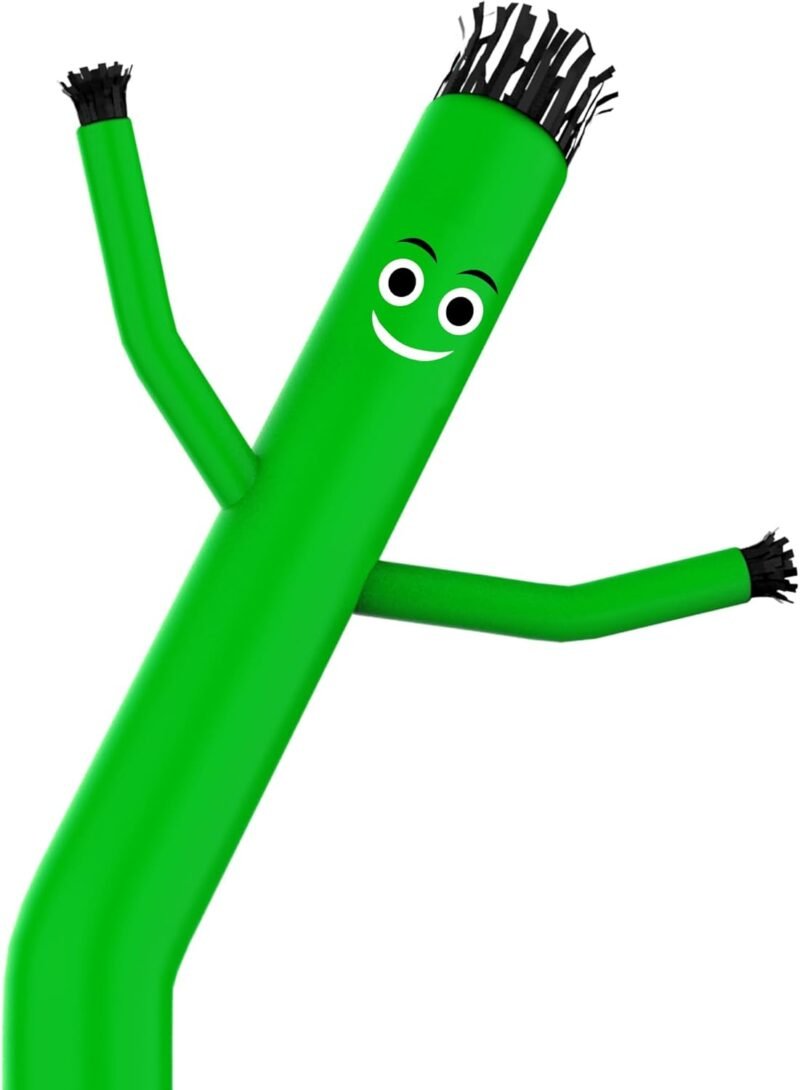 Sky Waving Inflatable Tube Man Only, 20 Feet Tall Wacky Waving Inflatable Tube Guy, Replacement Tube Man for Opening Activities, Green (No Blower)