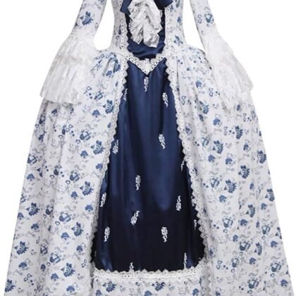 1791's lady Women's Victorian Rococo Dress Inspiration Maiden Costume