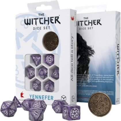 Q-Workshop Witcher Dice Set. Yennefer - Lilac and Gooseberries
