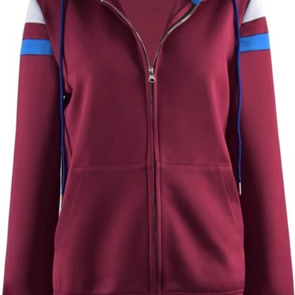 Womens Wanda Maximoff Jacket Hoodie Cosplay Costume Zip Coat Hooded Scarlet Witch Halloween Tops Jacket