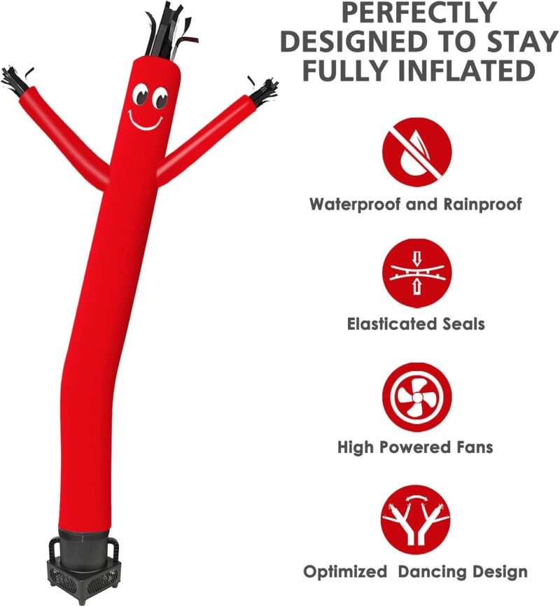 MOUNTO 6FT Fly Puppet Dancer with 1/3hp Blower Complete Set (RED) - Image 2