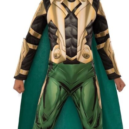 Avengers Assemble Loki Deluxe Costume, Child's Small, Deluxe Loki Costume