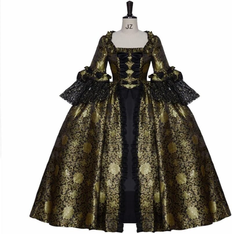 Queen Marie Antoinette Rococo Ball Gown Gothic Victorian Dress Costume 18th Century Colonial Dress Women - Image 2