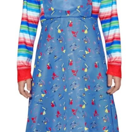 BesserBay Girl's 4PCS Halloween Costume Set Horror Killer Dress Up Mock Two-Piece 2-12 Years