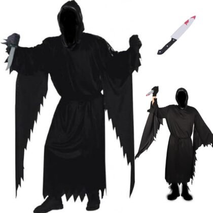 Adult Men's Cosplay Costumes for Horror Movies & Stage Performances - Funny Ghost Suit for Halloween