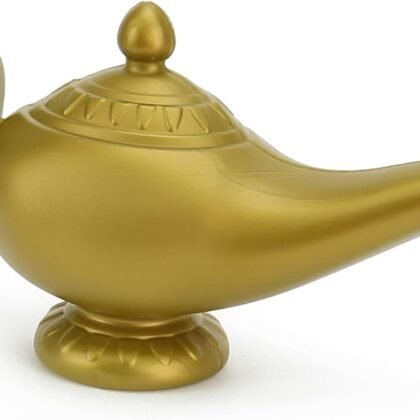 Skeleteen Arabian Genie Oil Lamp - Aladdin's Gold Magic Genie Lamp Costume Accessory - 1 Piece