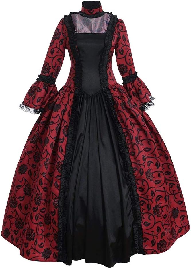 Abaowedding Women's Victorian Rococo Dress Inspiration Maiden Costume Vintage Dress