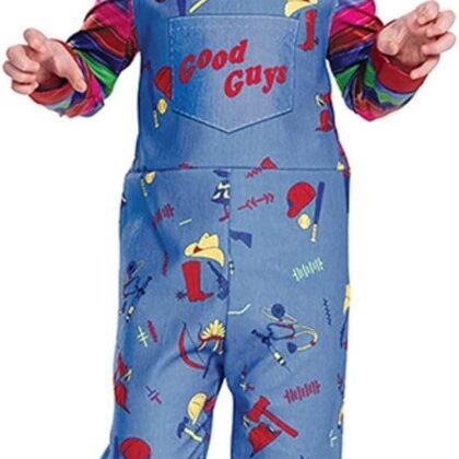 Chucky Costume for Kids Horror Film Dress up Halloween Toddler Ghost Costume Child's Cospaly Suit