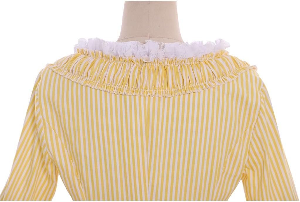 CosplayDiy Women's Queen Marie Antoinette Rococo Ball Gown Victorian Dress Costume Yellow - Image 7