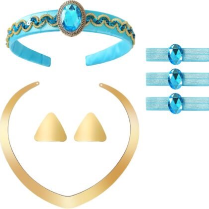 JiaDuo Princess Costume Accessories Set Women Girls Halloween Dress Up Headband Hair Ties