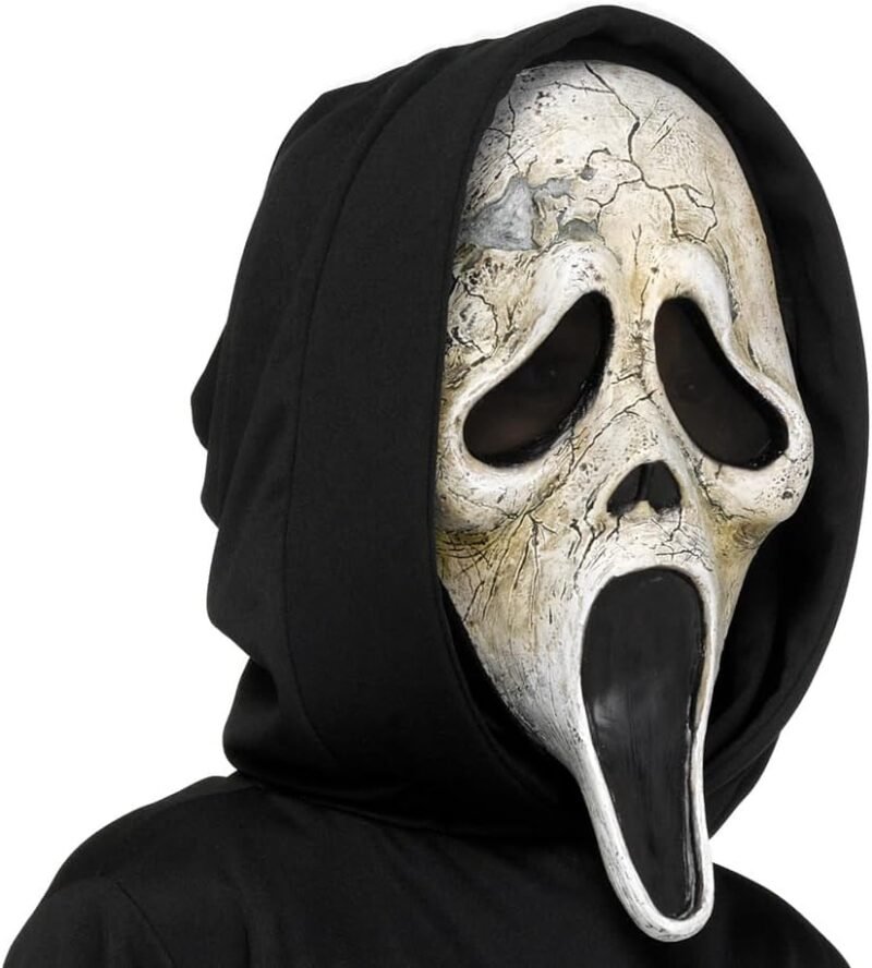 Fun World Officially Licensed Ghost Face Aged Mask Costume Accessory - Image 3