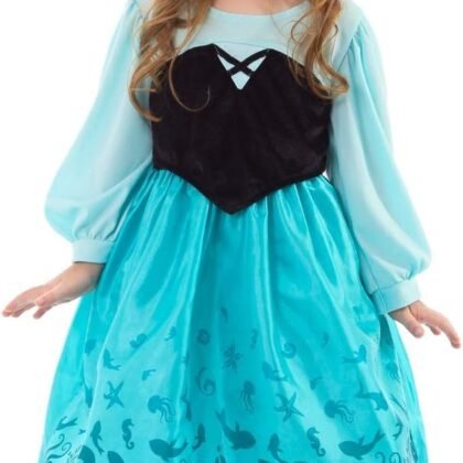 Little Adventures Mermaid Day Dress Costume with Hairbow