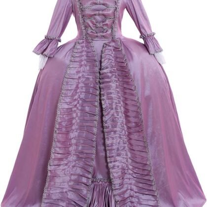 CosplayDiy Women's Queen Marie Antoinette Rococo Ball Gown Gothic Victorian Dress Costume Purple