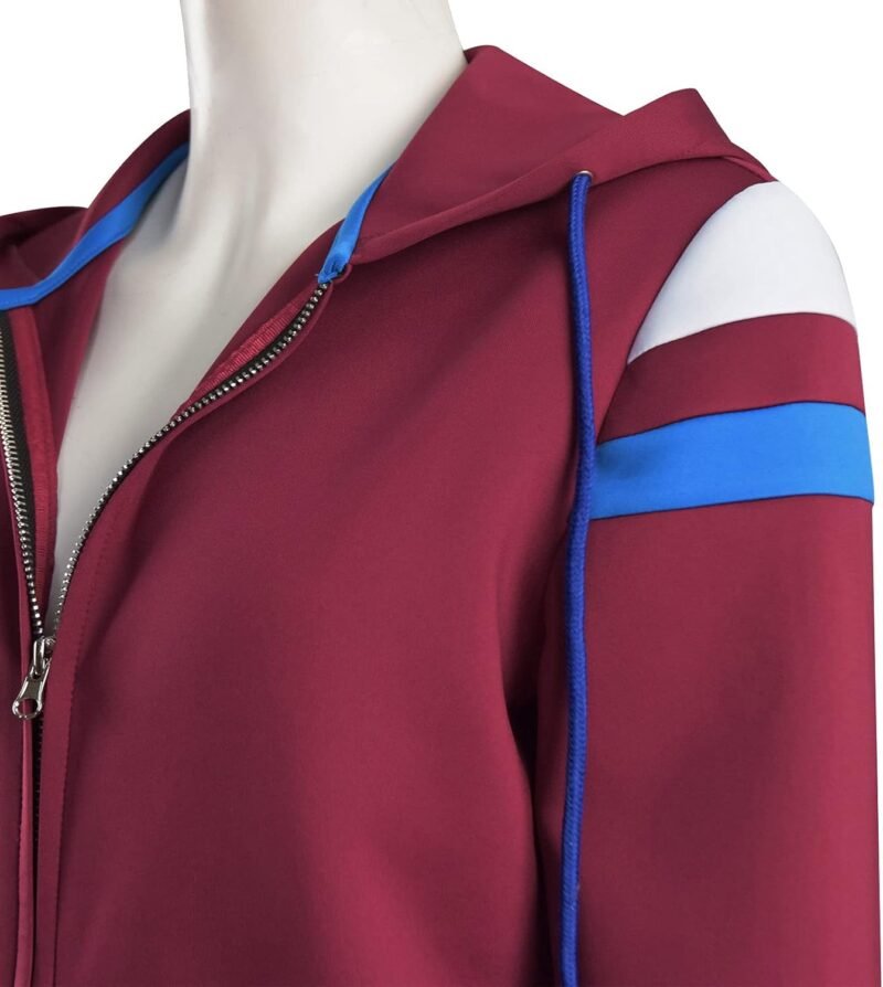Womens Wanda Maximoff Jacket Hoodie Cosplay Costume Zip Coat Hooded Scarlet Witch Halloween Tops Jacket - Image 5