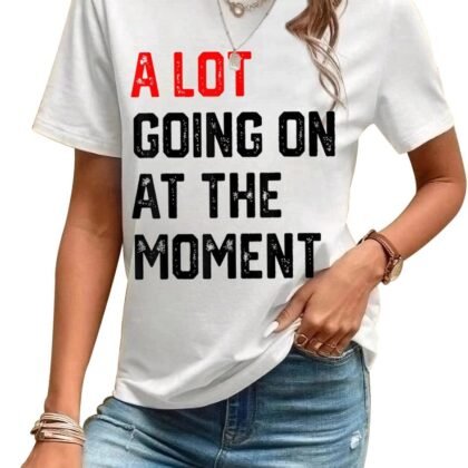 Women's Casual Short Sleeve Tops Country Concert Outfit Letter Print Graphic T-Shirts