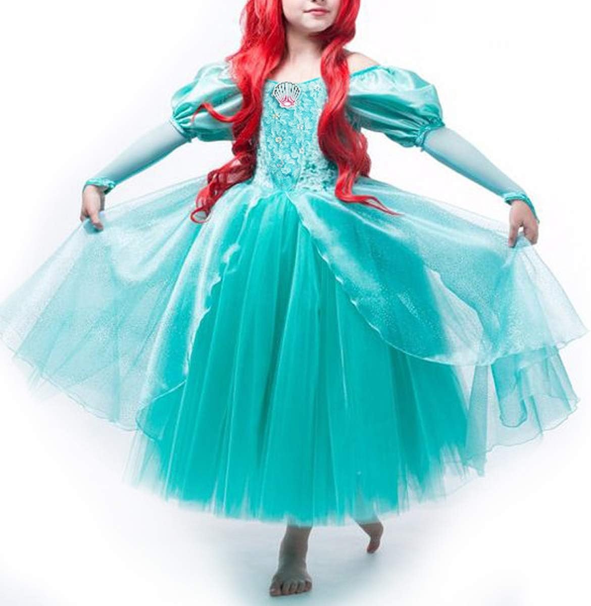 TYHTYM Deluxe Princess Costumes Little Girls Dress Kids Fancy Gown Cosplay Halloween Party 2-11T - Image 2