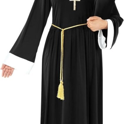 Morph Nun Outfit Women, Plus Size Nun Costume For Women, Religious Costumes For Adults, Women's Halloween Costumes