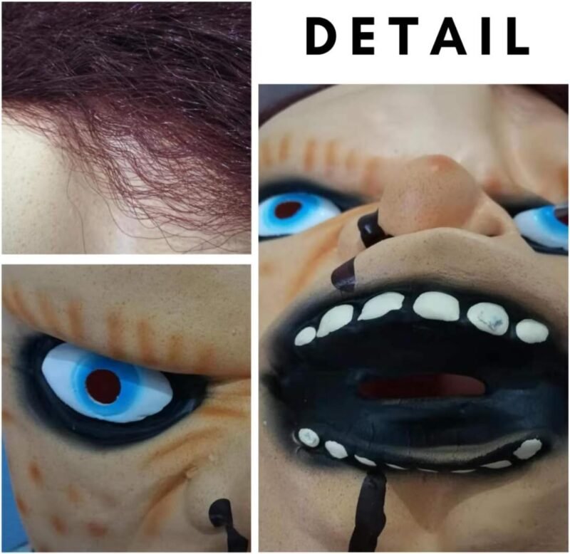 YOOYOO Scary Halloween Mask Creepy Kids Latex Horror Masks Adult Chucky Action Figures Masquerade Costume Accessories Party - Image 5