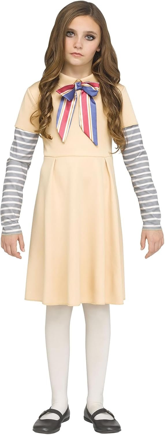 Fun World Girl's AI Meg Doll Costume Dress | Horror Movie Costumes