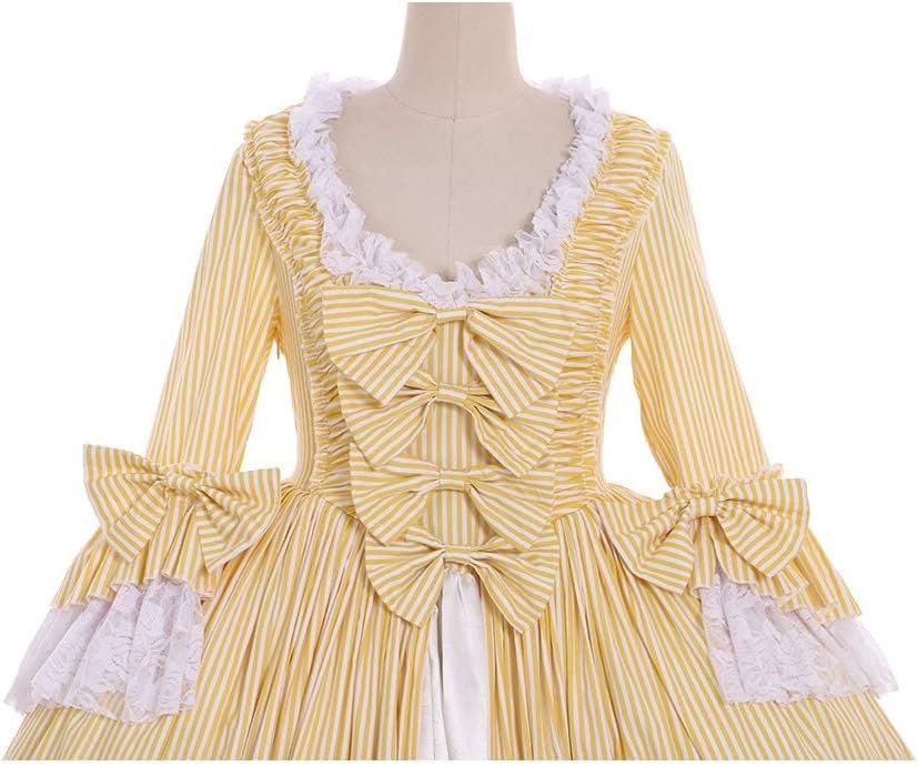 CosplayDiy Women's Queen Marie Antoinette Rococo Ball Gown Victorian Dress Costume Yellow - Image 5