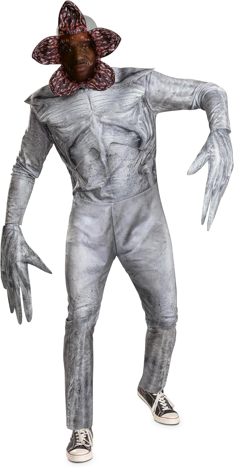 Disguise Mens Demogorgon Adult Costume, Deluxe Official Stranger Things Costume for Men and Women