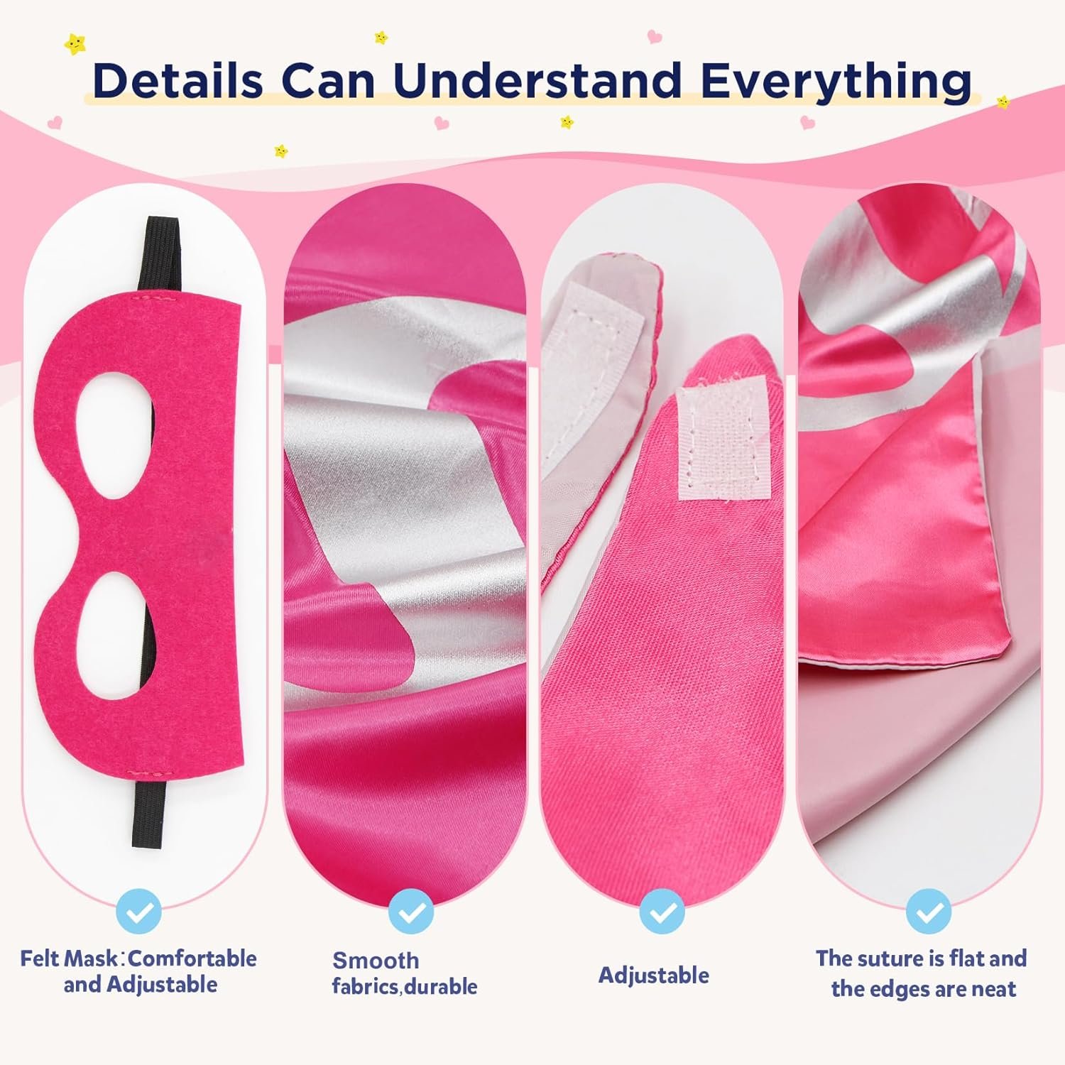 Superhero Capes Set and Wristbands Kids Costumes Halloween Christmas Cosplay Dress Up for Boys Girls - Image 4