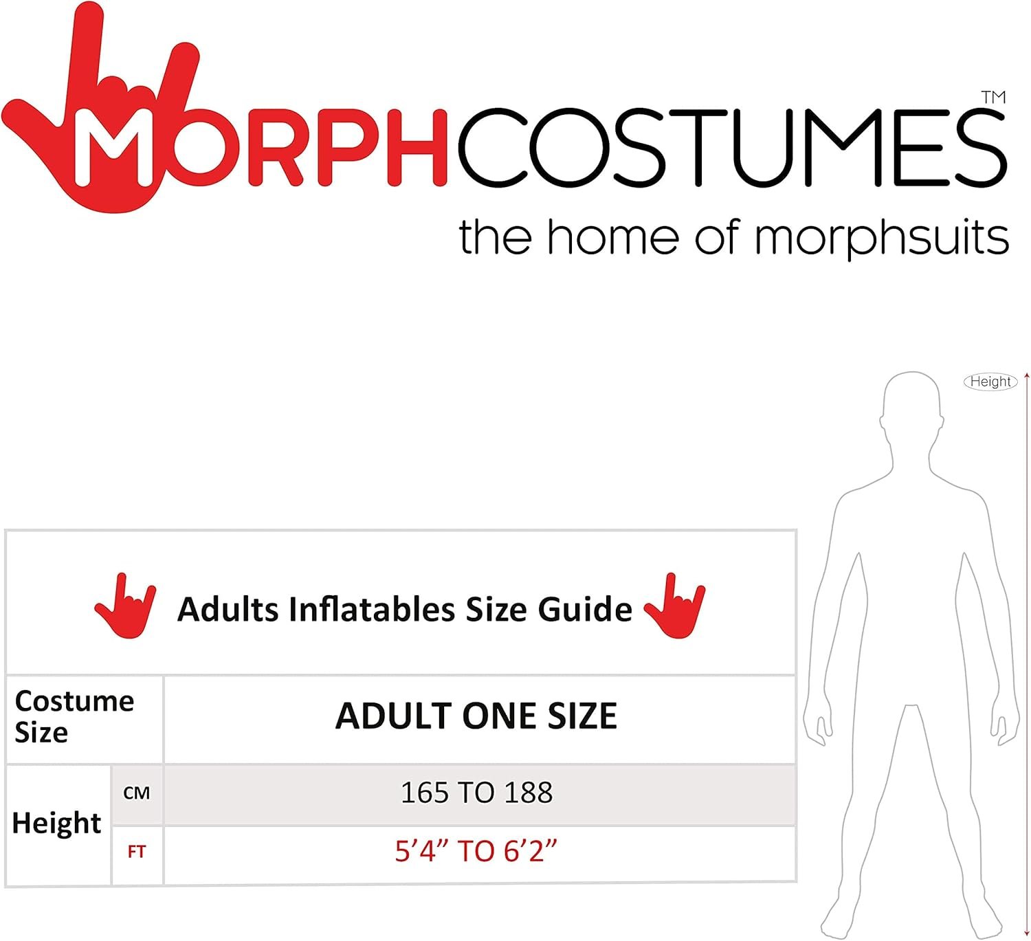 Morph Inflatable Tube Man Costume Adult, Wacky Inflatable Tube Man Costume, Halloween Costumes for Men - Image 5