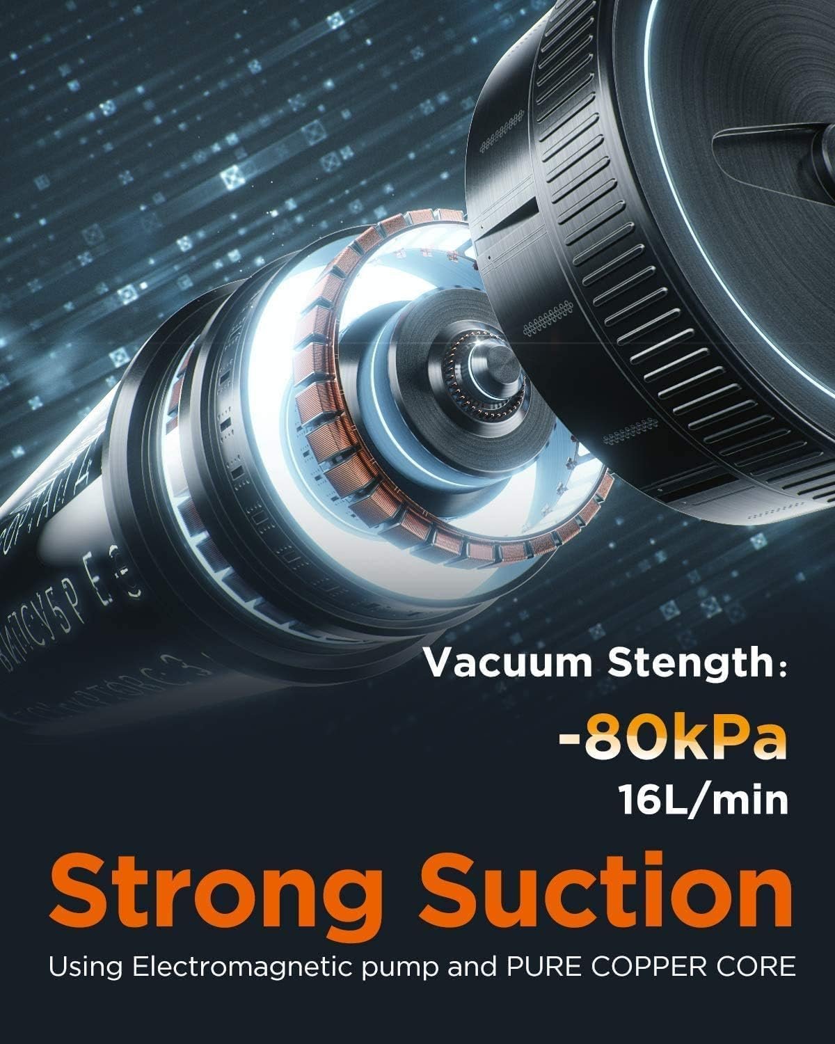 MEGAWISE Vacuum Sealer Machine, Portable Strong Suction Power Food Sealer, Bags and Cutter included with External Vacuum Function, Freshness Saver(Silver) - Image 2