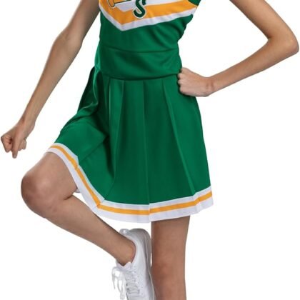 Disguise Womens Chrissy Cheerleader Costume, Official Stranger Things Hawkins Cheerleader Costume for Adults