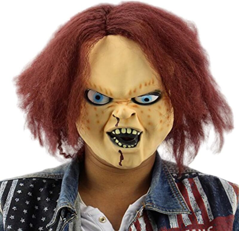 YOOYOO Scary Halloween Mask Creepy Kids Latex Horror Masks Adult Chucky Action Figures Masquerade Costume Accessories Party