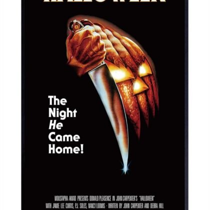 ChristjEZa John Carpenters Halloween (1978) Classic Horror Movie The Night He Came Home! Cool Wall Decor Art Print posters for room aesthetic- Matte Poster Frameless Gift 11 x 17 inch(28cm x 43cm)