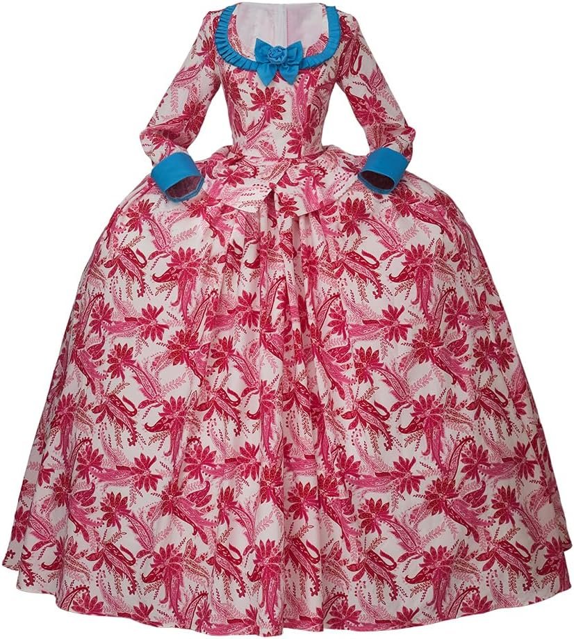 CosplayDiy Catherine Rococo Dress Costume French Court Rococo Colonial Dress Marie Antoinette Ball Gown