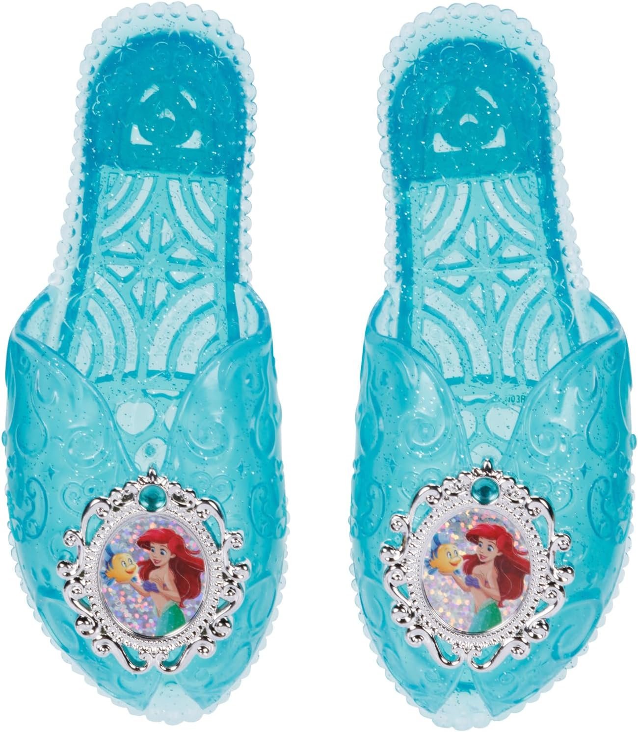 Disney Princess Dress Up Accessory Set Ariel Tiara, Shoes, Wand and Comb Set for Little Girls Role Play Time Costume Toys for 3-6 Years - Image 5