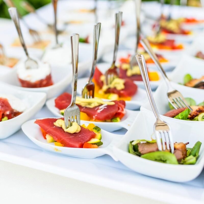 Mini Silver Forks 4 Inch (100-Count) Disposable Plastic Appetizer Fork for Cocktail Hors D'oeuvres, Dessert Cups, Charcuterie Board, Wedding Reception - Image 6
