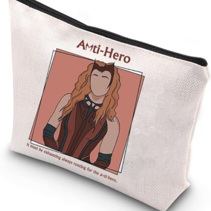 WCGXKO Wanda Witch Makeup Bag Witch Movie Fans Gifts Zipper Pouch Makeup Bag (Ant)