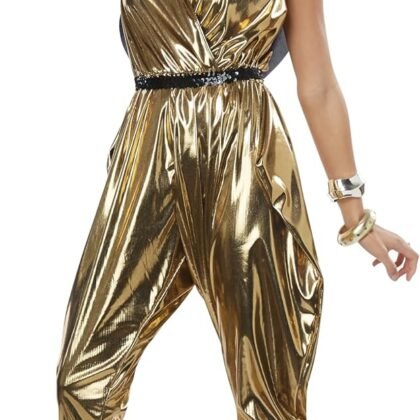 California Costumes Women's 70’S Glitz N Glamour - Adult Costume Adult Costume, Gold, Small