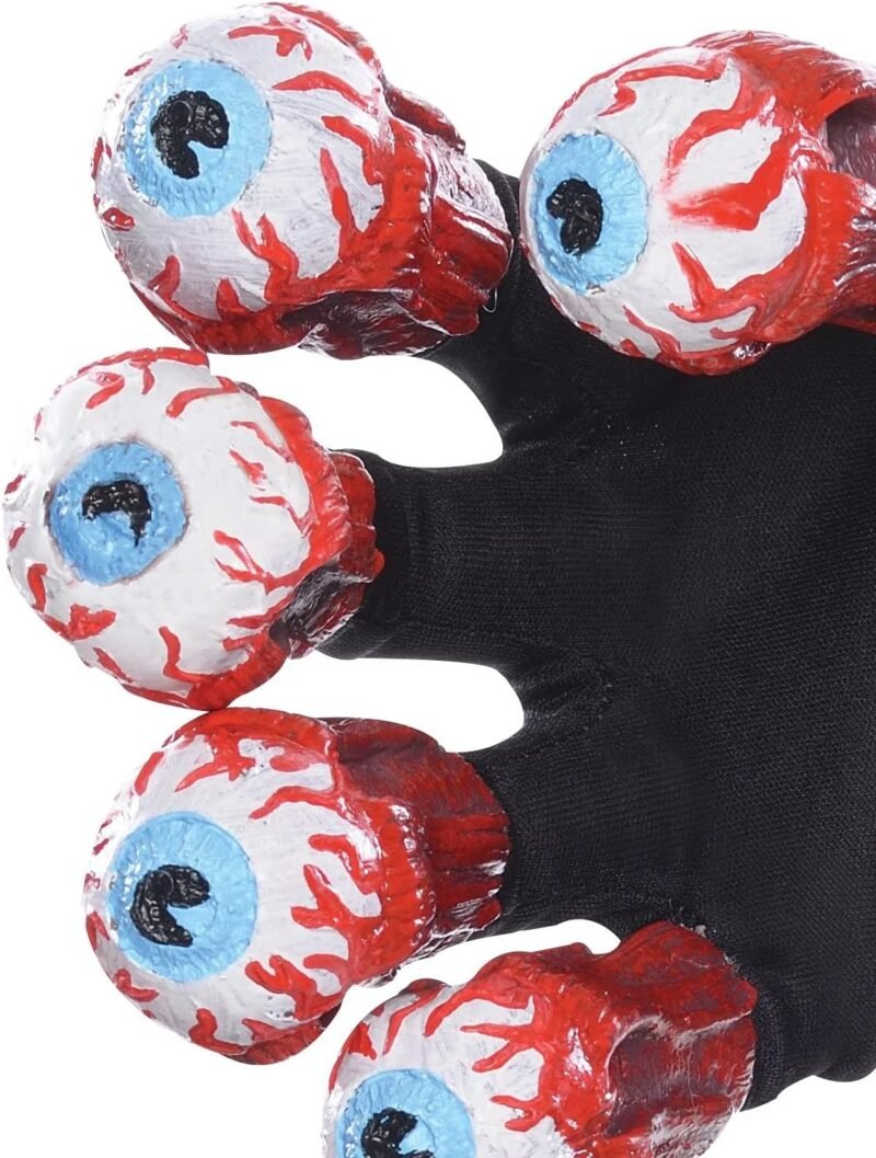 Rubie's Costume Men's Beetlejuice Adult Gloves with Eyeballs - Image 2