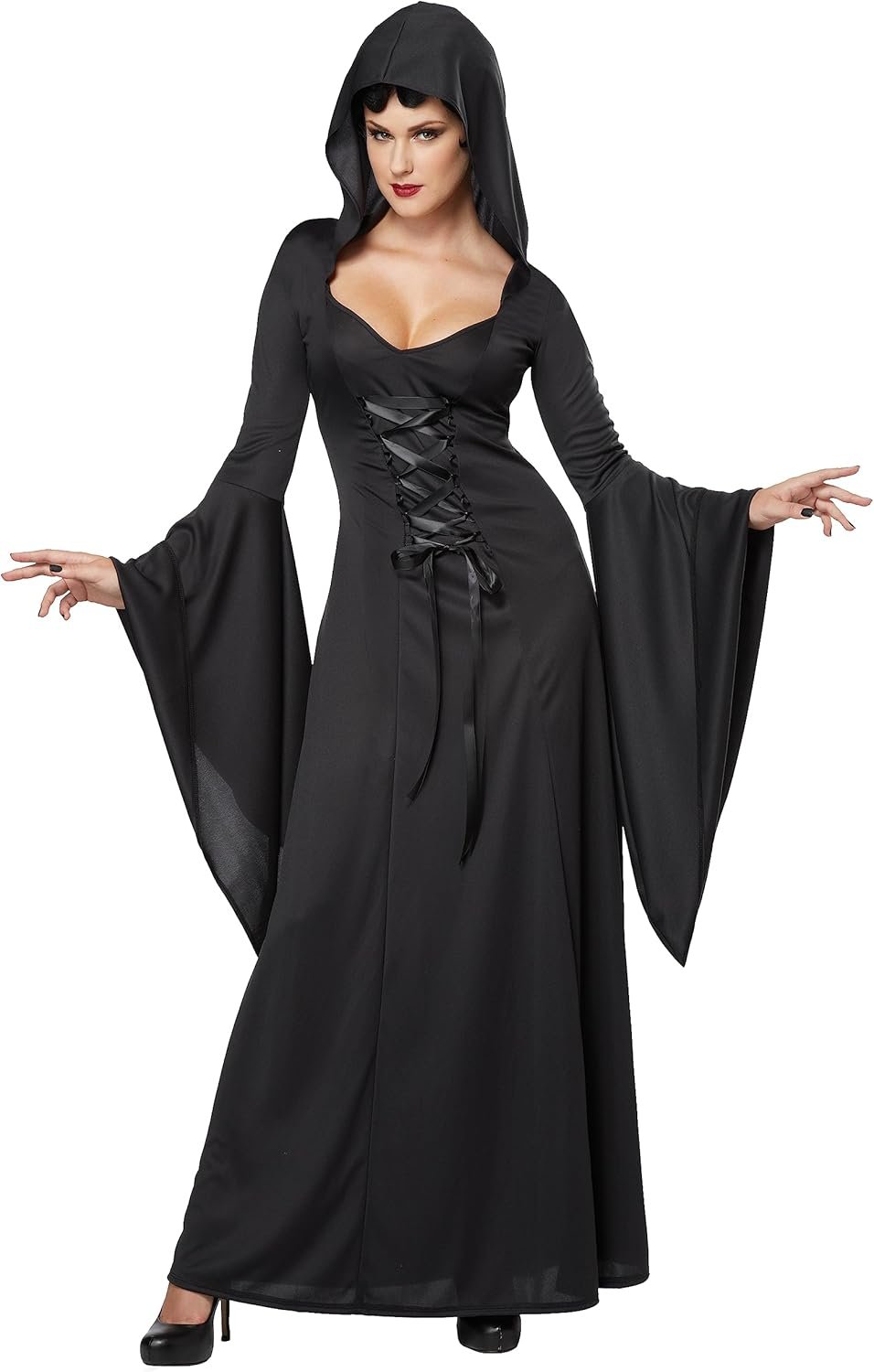 California Costumes Women's Deluxe Hooded Robe Sexy Long Dress